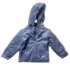 Nike Fleece Lined Water Repellant Glacier Grey Frost Jacket • Size 2T 🗣